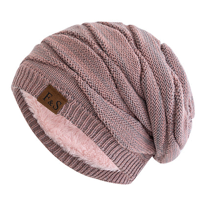 Warm Fleece Lined Beanie Cap New Unisex Slouchy Winter Hats Casual Men Women Knitted Hats 7