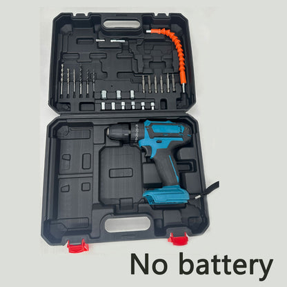 Lithium Battery Cordless Impact Drill, Multifunctional Electric Drill, Rechargeable Speed Power Tool, Screwdriver