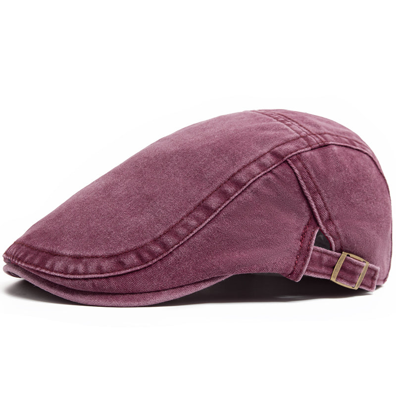 Unisex Vintage Cotton Beret Adjustable Fashion Hat Casual Retro Newsboy Summer Autumn Flat Visor 6