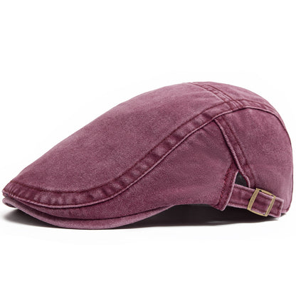 Unisex Vintage Cotton Beret Adjustable Fashion Hat Casual Retro Newsboy Summer Autumn Flat Visor 6
