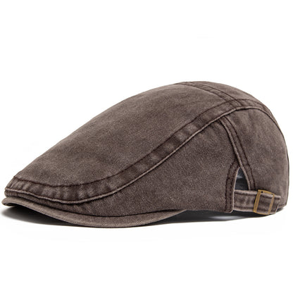 Unisex Vintage Cotton Beret Adjustable Fashion Hat Casual Retro Newsboy Summer Autumn Flat Visor 9