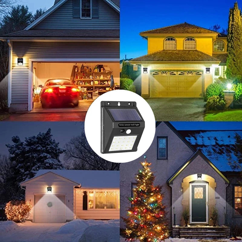 Wireless LED Solar Motion Sensor Light Waterproof Outdoor Security Lighting For Garden Pathway Cour 5