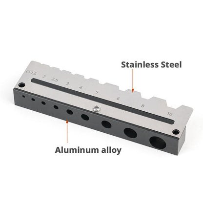 Durable Metal Wall Bracket, Hexagonal Wrench Holder, Multi Hole Storage Rack for Wood Tool