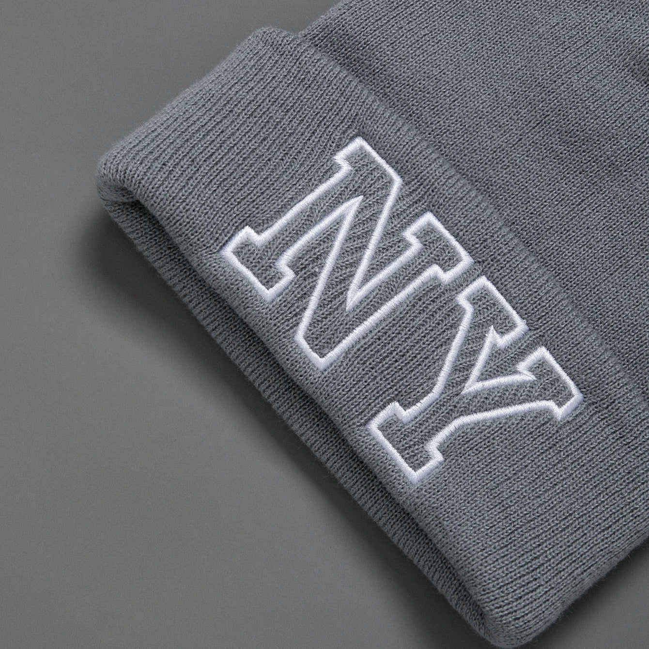Fashionable Unisex Embroidered Knitted Hat with Letters NY Warm Woolen Winter Hat All-Matching Style