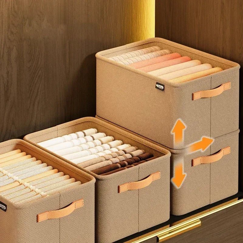 Thicken Clothes Organizer Storage Box For Pants Sweaters Jeans Wardrobe Drawers And Cabinets Space