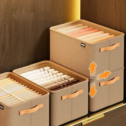 Thicken Clothes Organizer Storage Box For Pants Sweaters Jeans Wardrobe Drawers And Cabinets Space