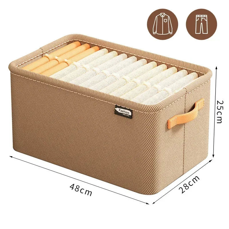 Thicken Clothes Organizer Storage Box For Pants Sweaters Jeans Wardrobe Drawers And Cabinets Space