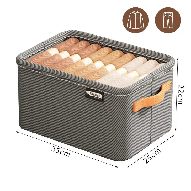 Thicken Clothes Organizer Storage Box For Pants Sweaters Jeans Wardrobe Drawers And Cabinets Space
