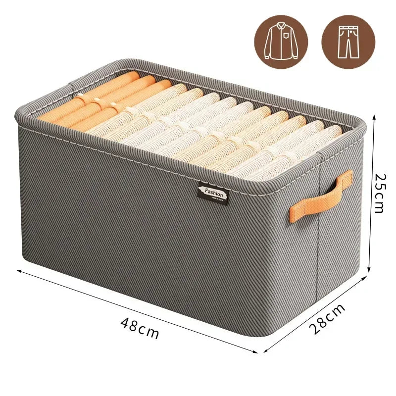 Thicken Clothes Organizer Storage Box For Pants Sweaters Jeans Wardrobe Drawers And Cabinets Space