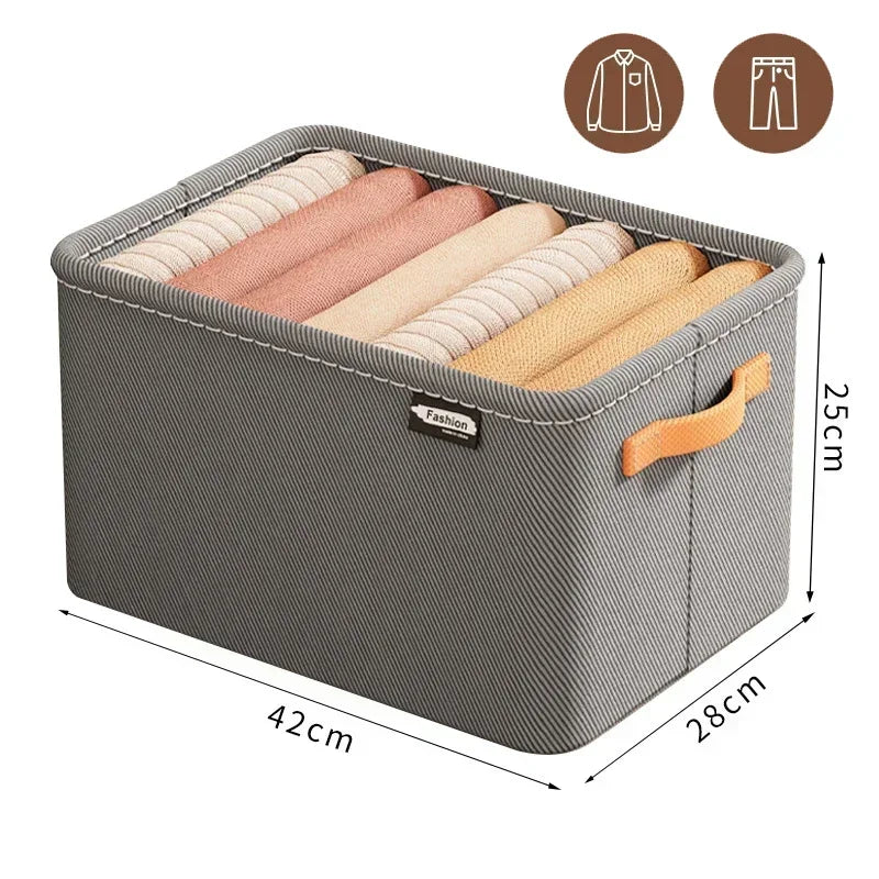 Thicken Clothes Organizer Storage Box For Pants Sweaters Jeans Wardrobe Drawers And Cabinets Space