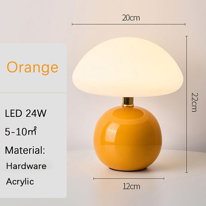 USB Socket Decorative Table Lamp Pink Orange Red Night Light For Room And Desk 5