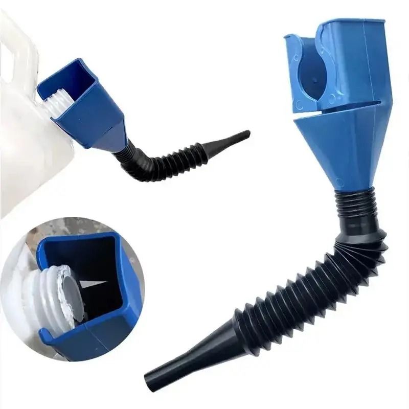 Plastic Oil Funnel for Cars and Motorcycles with Flexible Design