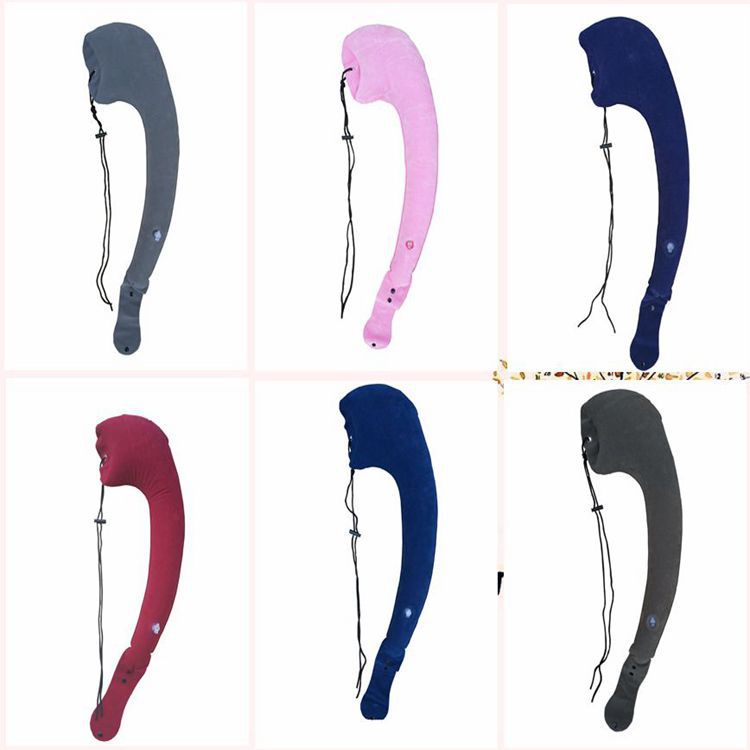 Inflatable Travel Pillow For Side Sleeping In Cars Planes Trains 1