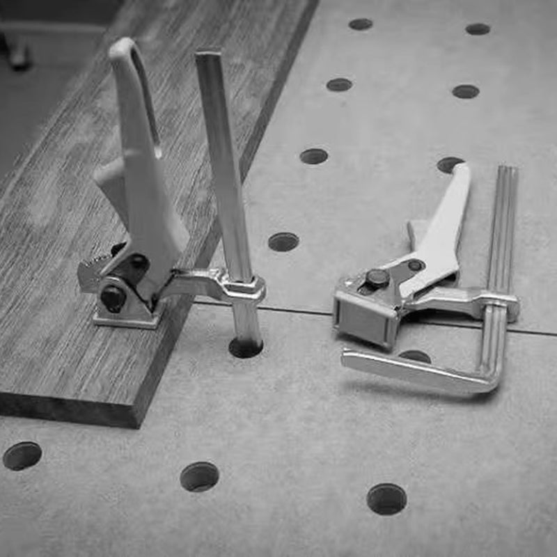 Woodworking F Clamp, Quick Guide Rail Ratchet Clamp for Guide Rail System Tools