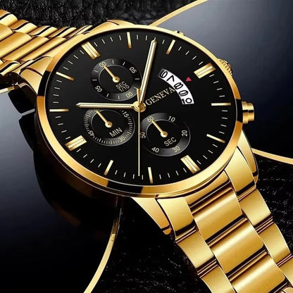 Luxury Calendar Quartz Watch for Man, Fashion Men Business Watches, Clock Relogio Masculino