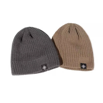Outdoor Knitted Hat for Men and Women, Autumn and Winter Velvet, Warm Woolen Pullover Hat with Ear Protection