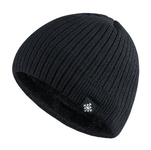 Outdoor Knitted Hat for Men and Women, Autumn and Winter Velvet, Warm Woolen Pullover Hat with Ear Protection
