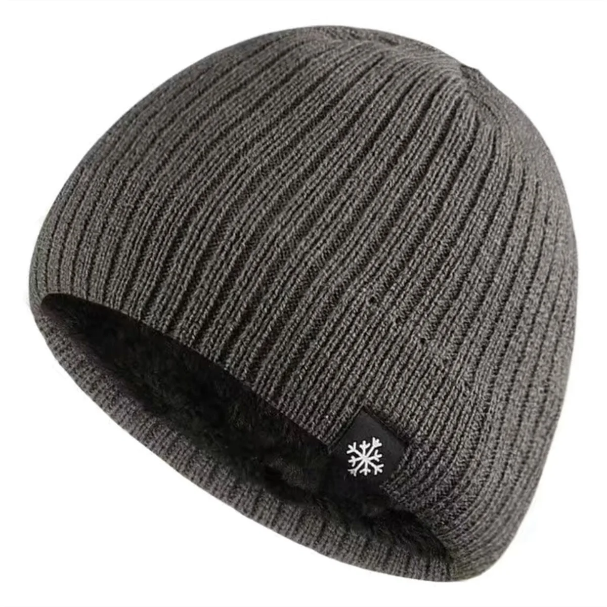 Outdoor Knitted Hat for Men and Women, Autumn and Winter Velvet, Warm Woolen Pullover Hat with Ear Protection
