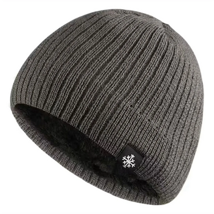 Outdoor Knitted Hat for Men and Women, Autumn and Winter Velvet, Warm Woolen Pullover Hat with Ear Protection