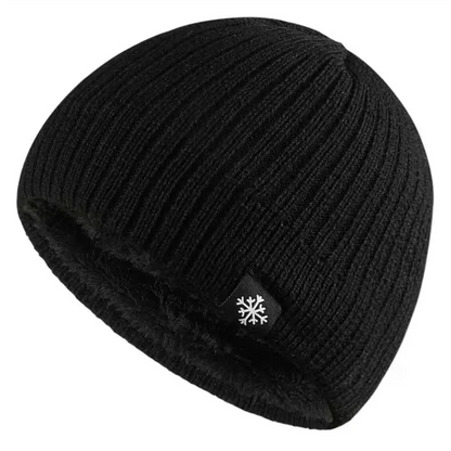 Outdoor Knitted Hat for Men and Women, Autumn and Winter Velvet, Warm Woolen Pullover Hat with Ear Protection