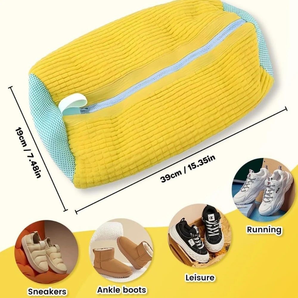 Laundry Bag Shoe Washing Bag, Padded Net Protector for Shoes, Machine Friendly Polyester Wash Bags, Drying Shoe Mesh Bag