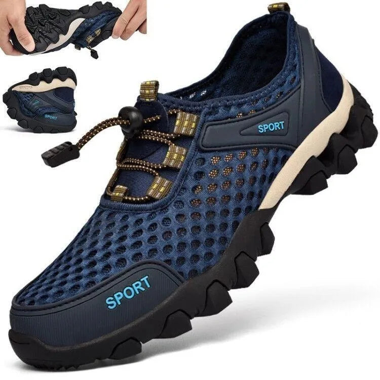 Fashion Mountaineering Shoes, Summer Mesh Sports Shoes, Anti Slip Outdoor Running Lightweight Casual Shoes