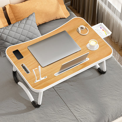 Foldable Laptop Table For Working Portable Desk With USB Light Small Fan Cup Holder Tablet Slot Lif 1