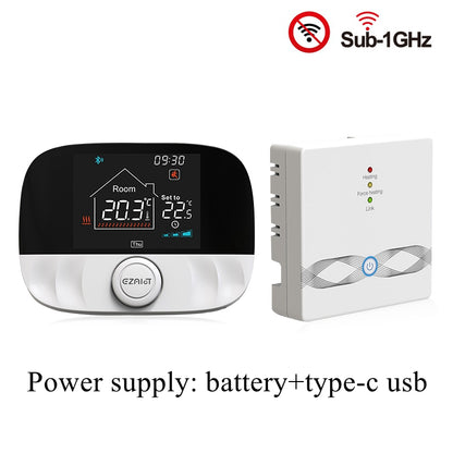 RF Wireless Thermostat Smart WiFi Floor Heating For Gas Boiler Tuya Temperature Controller Receiver 8
