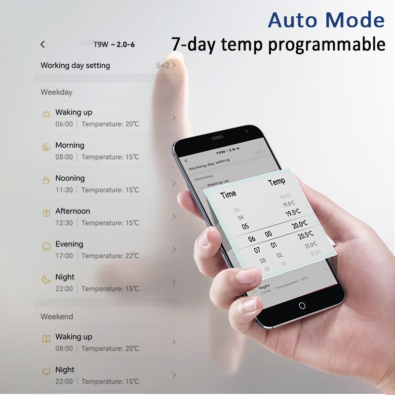 RF Wireless Thermostat Smart WiFi Floor Heating For Gas Boiler Tuya Temperature Controller Receiver 3
