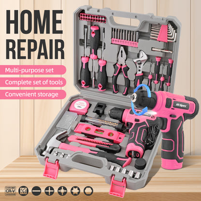 Cordless Drill Power Tool Combo Kits for Home DIY Household Hand Tool Kits