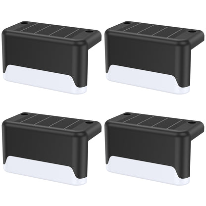 Super Bright LED Solar Step Lights Waterproof Outdoor Solar Lamps Warm White Solar Fence Wall Lamp  5