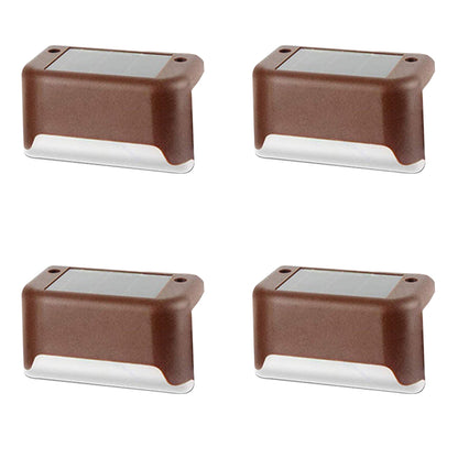 Super Bright LED Solar Step Lights Waterproof Outdoor Solar Lamps Warm White Solar Fence Wall Lamp  7