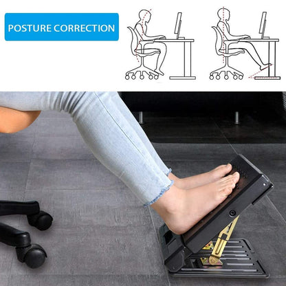 Adjustable Footrest With Removable Soft Pad Load Massaging Beads Home Use 0