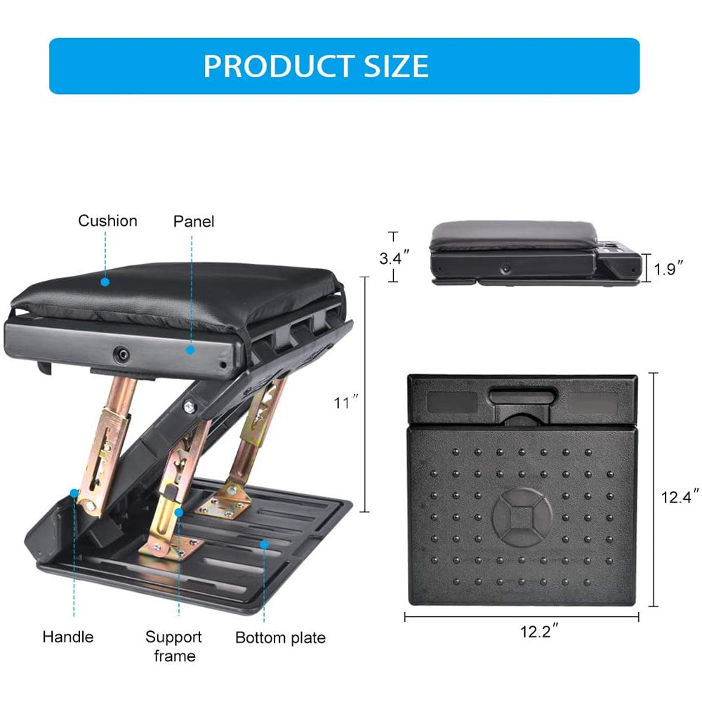 Adjustable Footrest With Removable Soft Pad Load Massaging Beads Home Use 1