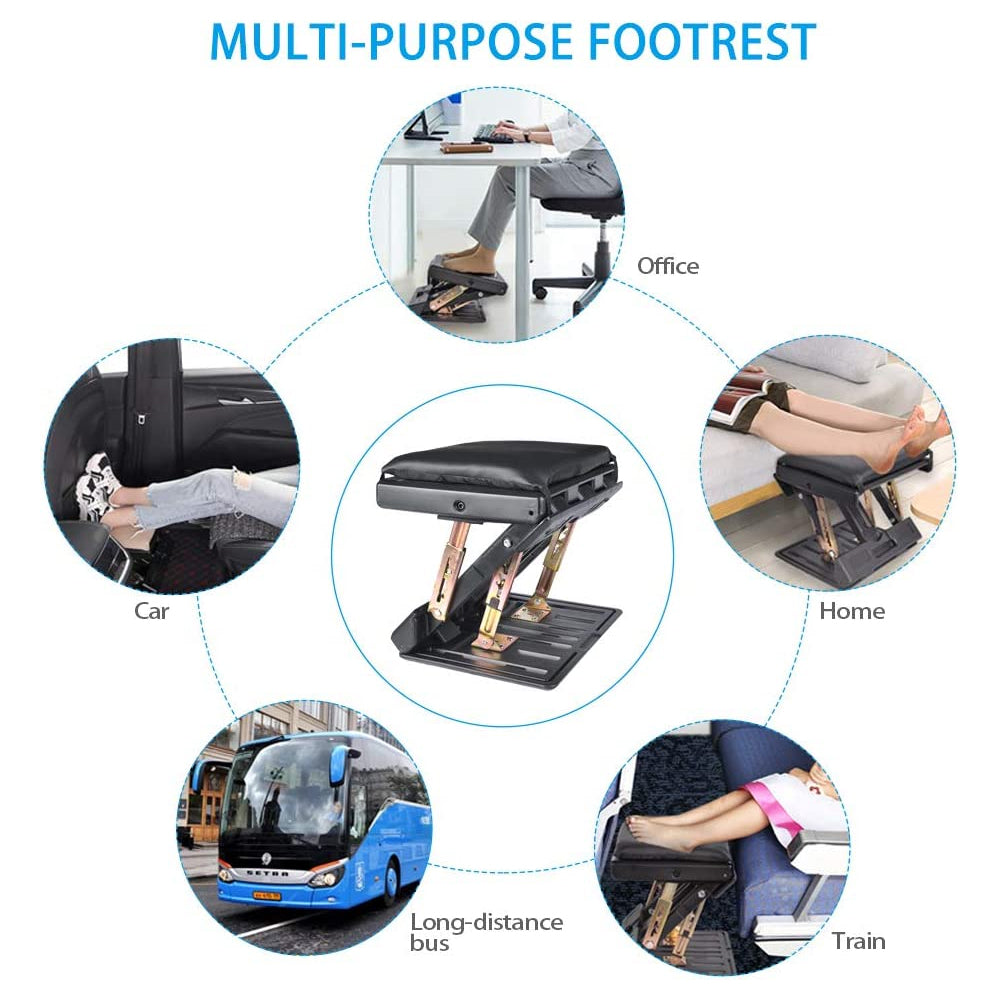 Adjustable Footrest With Removable Soft Pad Load Massaging Beads Home Use 2