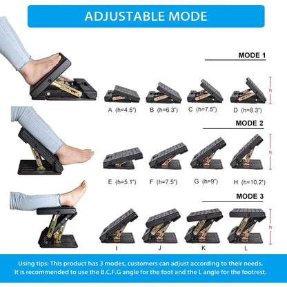 Adjustable Footrest With Removable Soft Pad Load Massaging Beads Home Use 4