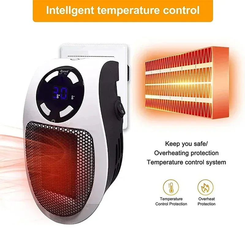 Electric Heater Portable Room Heater Wall Mounted Warm Air Blower Convenient Winter Warmer Applianc 2