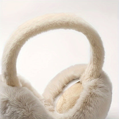 Adjustable Womens Winter Ear Muffs Foldable Fashion Ear Cover For Cold Protection Outdoor Earflap F 1