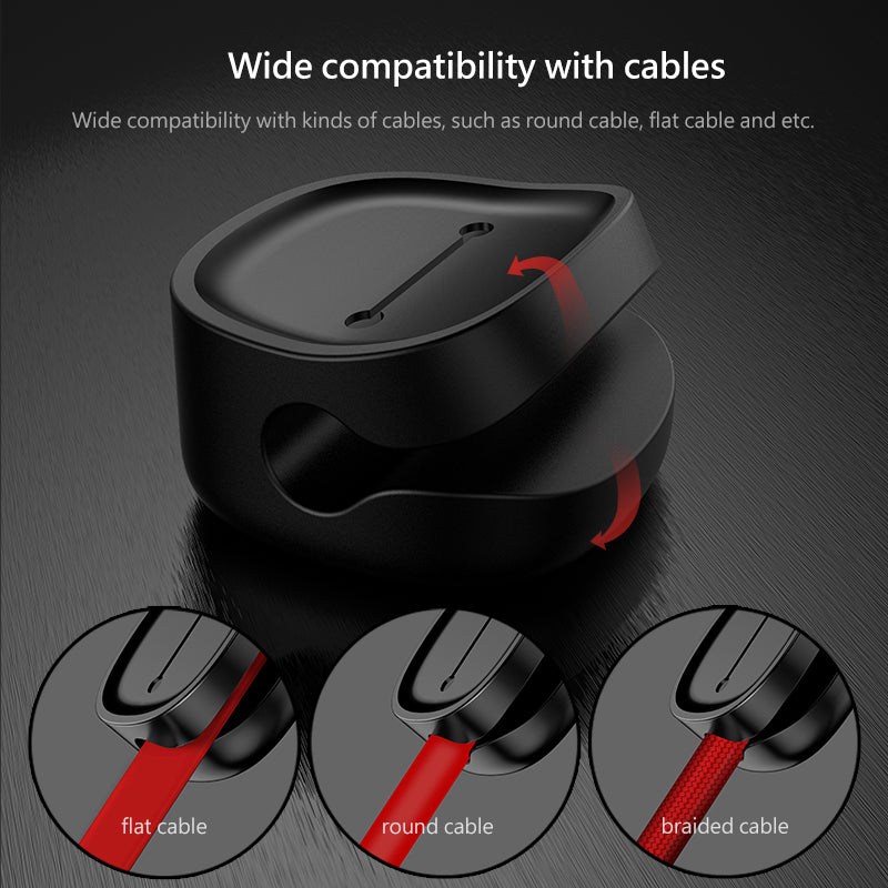 Magnetic Protector Cable Clip Desktop Tidy Cable Organizer For USB Charger Holder 1