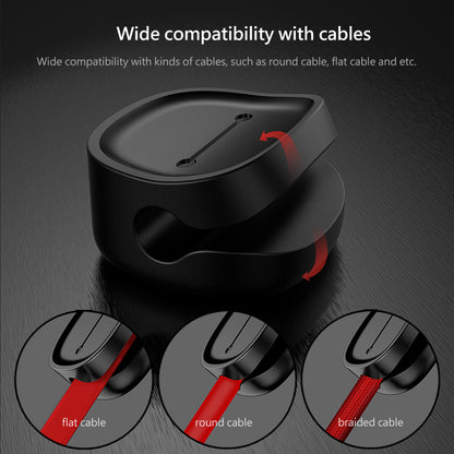 Magnetic Protector Cable Clip Desktop Tidy Cable Organizer For USB Charger Holder 1