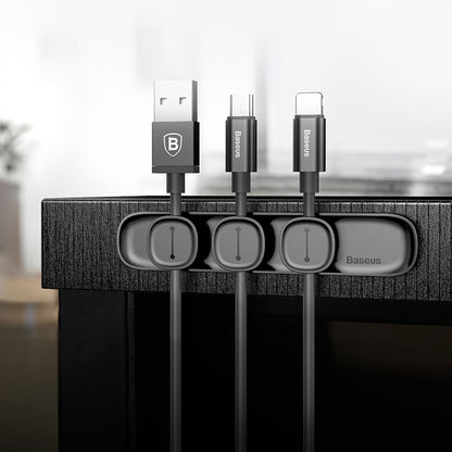 Magnetic Protector Cable Clip Desktop Tidy Cable Organizer for USB Charger Holder