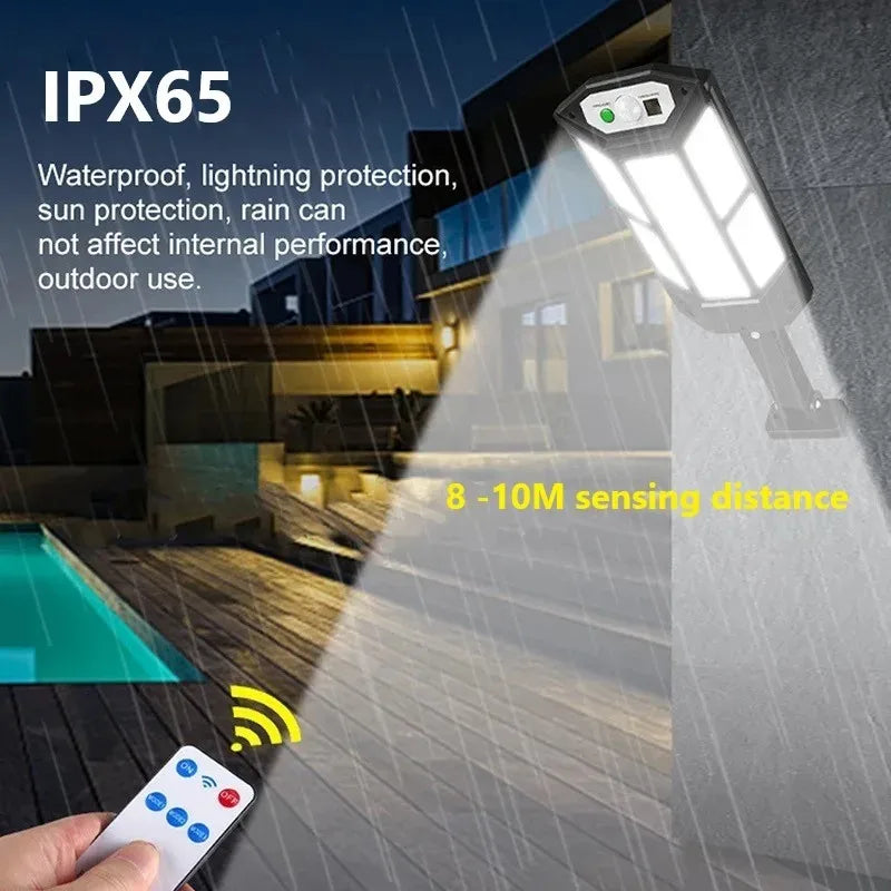 Newest Solar LED Lights Outdoor Waterproof Motion Sensor Mode Solar Garden Light For Yard And Stree
