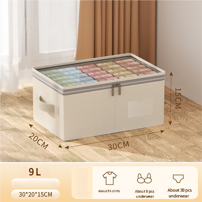 Large Capacity Clothing Storage Box Foldable Storage Bin For Down Jacket Quilt Organizer Box With L 5