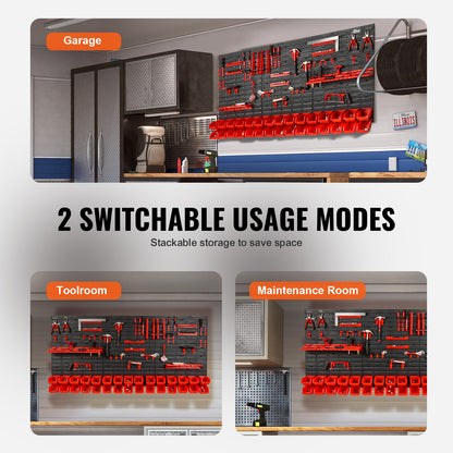 Wall Mounted Storage Bins For Garage Plastic Rack Organiser With Wall Panels And Hooks For Screws N 5
