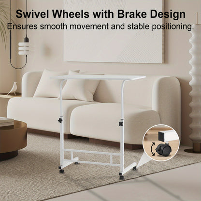 Adjustable Height Standing Desk Durable Computer Desk With Universal Wheels Sturdy And Spacious Mob 2