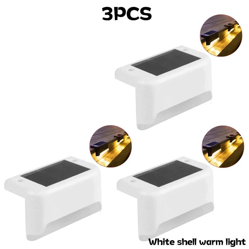Outdoor Step Lights Solar LED Deck Lights For Stairs Fence Yard Pathway Waterproof 6