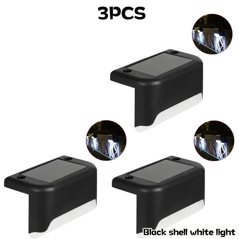 Outdoor Step Lights Solar LED Deck Lights For Stairs Fence Yard Pathway Waterproof 7