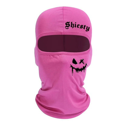 Unisex Summer Cool Neck Cover Smiling Face Print Balaclava Face Mask Motorcycle Skiing Scarf 4