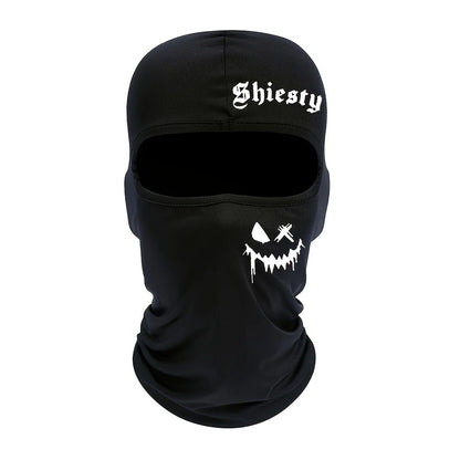 Unisex Summer Cool Neck Cover Smiling Face Print Balaclava Face Mask Motorcycle Skiing Scarf 6