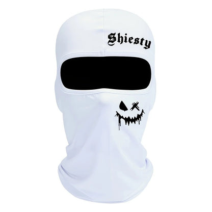Unisex Summer Cool Neck Cover Smiling Face Print Balaclava Face Mask Motorcycle Skiing Scarf 7